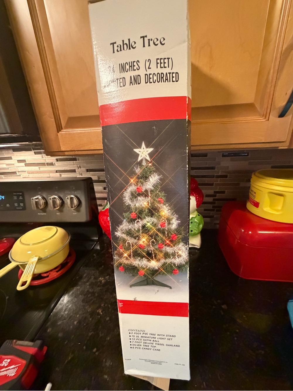 Vintage 2' tabletop Artifical Christmas tree
